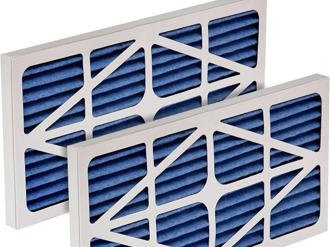 工業(yè)廠房回風口的潔凈衛(wèi)士：藍白棉紙框折疊式過濾器